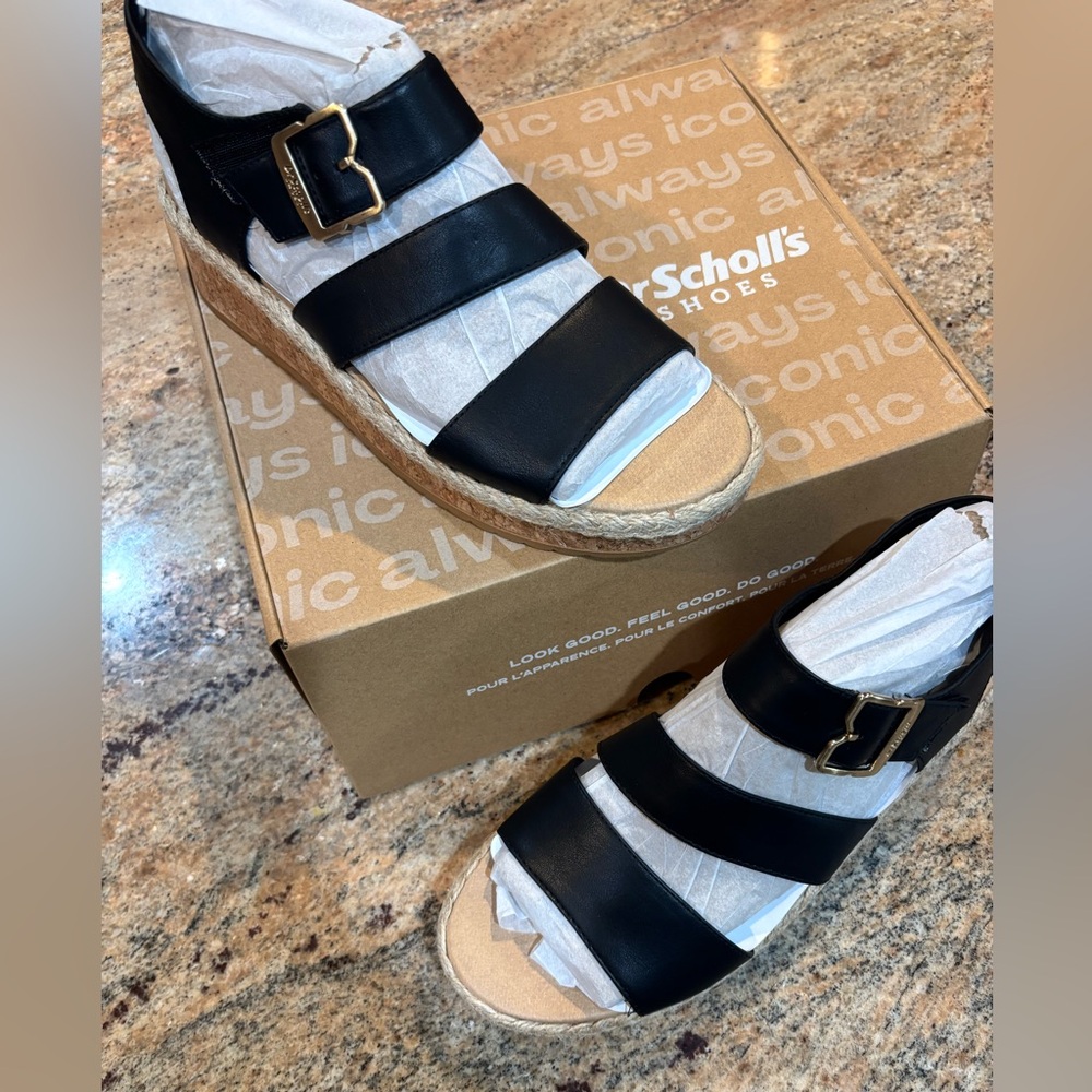 Dr. Scholl's Ellie Women's Sandals Black Size 9 1/2 M